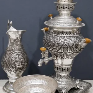 سرویس سماور سیاه قلم